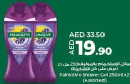 Lulu Hypermarket Palmolive Shower Gel 250ml x2 (Assorted) offer