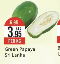 West Zone Supermarket Green Papaya offer