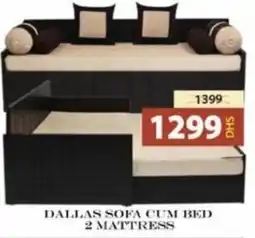 Grand Hyper Market DALLAS SOFA CUM BED 2 MATTRESS offer