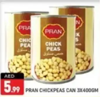 Shaklan PRAN CHICKPEAS CAN 3X400GM offer