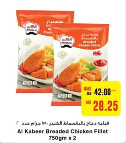 Al Kabeer Breaded Chicken Fillet 750gm x 2