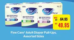 Fine Care Adult Diaper Pull-Ups, Assorted Sizes