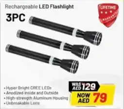 Nesto Krypton Rechargeable LED Flashlight 3PC offer