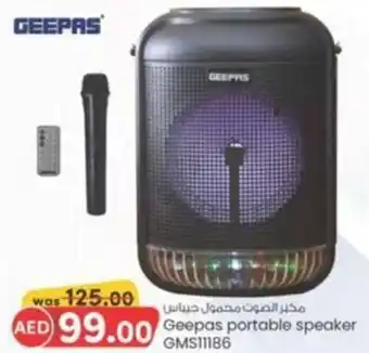 KM Trading Geepas portable speaker offer