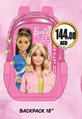 Almaya supermarket Barbie BACKPACK 18" offer