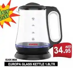 Almaya supermarket EUROPA GLASS KETTLE 1.8LTR EUGK 9935 offer