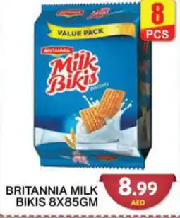 Grand Hyper Market BRITANNIA MILK BIKIS 8X85GM offer