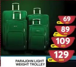 Grand Hyper Market PARAJOHN LIGHT WEIGHT TROLLEY offer