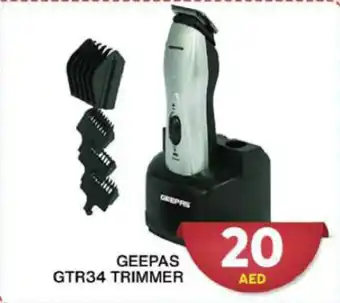 Grand Hyper Market GEEPAS GTR34 TRIMMER offer