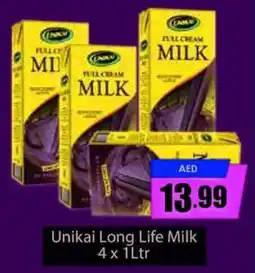 Amber Unikai Long Life Milk 4 x 1Ltr offer