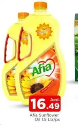 Al Madina Afia Sunflower Oil 1.5 Ltr/pc offer