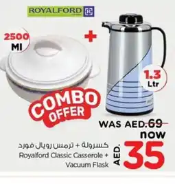 Nesto Royalford Classic Casserole + Vacuum Flask offer