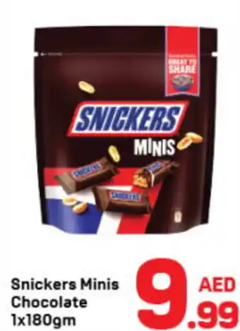 Day To Day Snickers Minis Chocolate 1 x 180gm offer