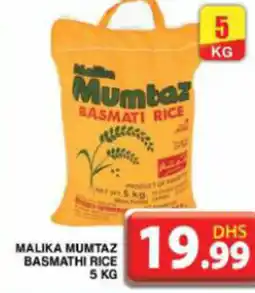 Grand Hyper Market MALIKA MUMTAZ BASMATHI RICE 5 KG offer
