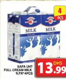 Grand Hyper Market SAFA UHT FULL CREAM MILK 1LTR*4PCS offer
