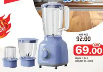 Al Madina Hypermarket Impex 3 In 1 Blender-BL 3503 offer