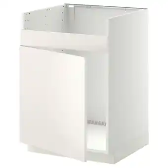 Ikea Metod Base cab f havsen single bowl sink, white/veddinge white, 60x60 cm offer