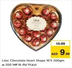 Nesto Lilac Chocolate Heart Shape 16's 200gm offer