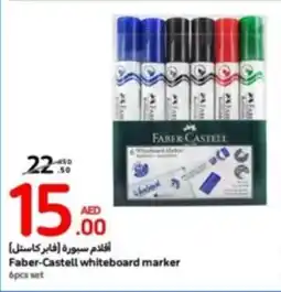 Carrefour Faber-Castell whiteboard marker 6pcs set offer