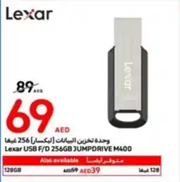Carrefour Lexar USB F/D 256GB JUMPDRIVE M400 offer