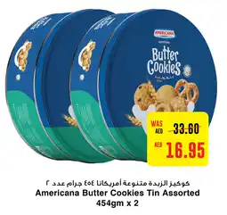 Abu Dhabi Coop Americana Butter Cookies Tin Assorted 454gm x 2 offer