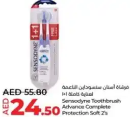 Lulu Hypermarket Sensodyne Toothbrush Advance Complete Protection Soft 2's offer