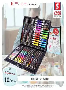 Safari Hypermarket KIDS ART SET 168PCS offer