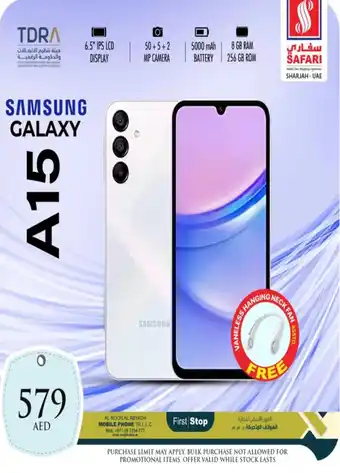 Safari Hypermarket SAMSUNG GALAXY A15 offer