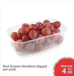 Choithrams Red Grapes Seedless per pack offer