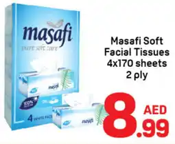 Day To Day Masafi Soft Facial Tissues 4x170 sheets 2 ply offer