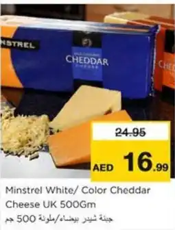 Nesto Minstrel White Color Cheddar Cheese UK 500GM offer