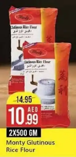 West Zone Supermarket Monty Glutinous Rice Flour 2X500 GM offer