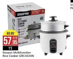 West Zone Supermarket Geepas Multifunction Rice Cooker GRC4324N 1'S offer