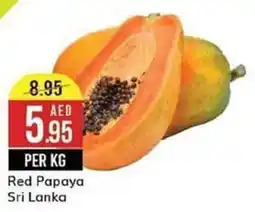 West Zone Supermarket Red Papaya Sri Lanka PER KG offer