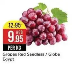West Zone Supermarket Grapes Red Seedless / Globe PER KG offer