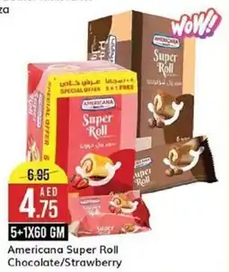 West Zone Supermarket Americana Super Roll Chocolate/Strawberry 5+1X60GM offer