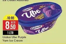 West Zone Supermarket Unikai Ube Purple Yam Ice Cream 1 LTR offer