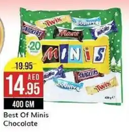 West Zone Supermarket Best Of Minis Chocolate 400 GM offer