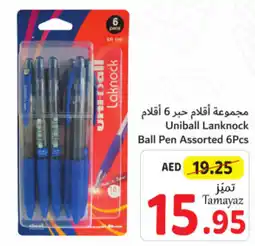 Union Coop Uniball Lanknock Ball Pen Assorted 6Pcs offer