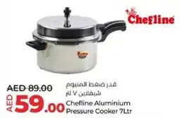 Lulu Hypermarket Chefline Aluminium Pressure Cooker 7Ltr offer