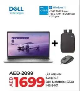 Lulu Hypermarket Dell Notebook 3530 INS-3401 offer