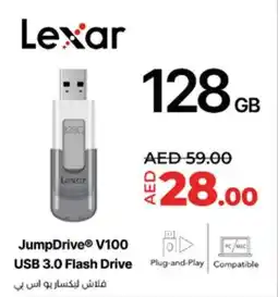 Lulu Hypermarket Lexar JumpDrive V100 USB 3.0 Flash Drive offer