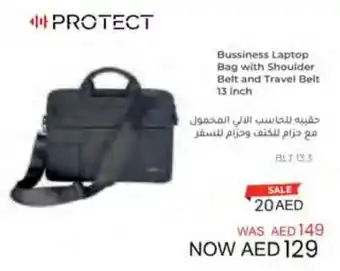 E City PROTECT Bussiness Laptop Bag with Shoulder Belt and Travel Belt 13 Inch offer