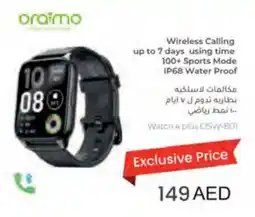 E City Oraimo Wireless Calling up to 7 days using time 100+ Sports Mode IP68 Water Proof offer