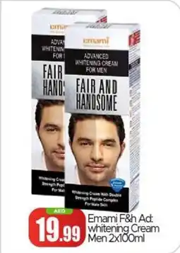 Bigmart Emami F&h Ad: whitening Cream Men 2x100ml offer