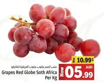 Kenz Hypermarket Grapes Red Globe Soth Africa per kg offer