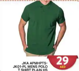 Grand Hyper Market JKA APMHPTS- JK01-PL MENS POLO T SHIRT PLAIN HS offer
