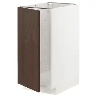 Ikea Metod Base cab f sink/waste sorting, white/sinarp brown, 40x60 cm offer