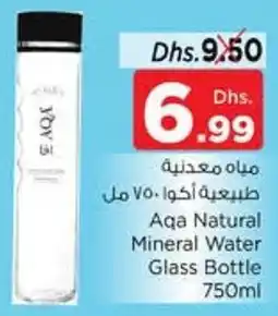 Nesto Aqa Natural Mineral Water Glass Bottle 750mL offer