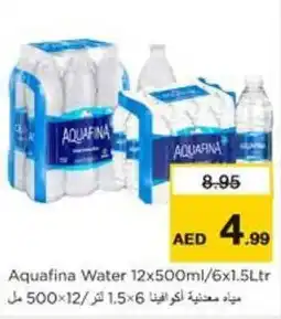 Nesto Aquafina Water 12 x 500ml / 6 x 1.5Ltr offer